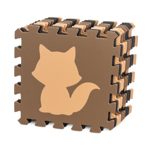 Mata edukacyjna piankowa puzzle beż 85 x 85 cm 9 elementów Mata edukacyjna piankowa puzzle beż 85 x 85 cm 9 elementów