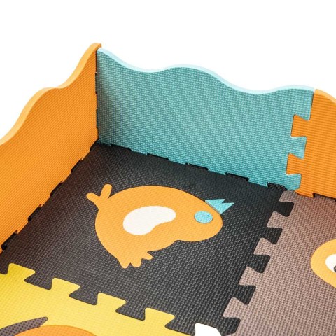 Mata edukacyjna piankowa puzzle zwierzątka kolorowa 114 x 114 cm 25 elementów Mata edukacyjna piankowa puzzle zwierzątka kolorowa 114 x 114 cm 25 elementów