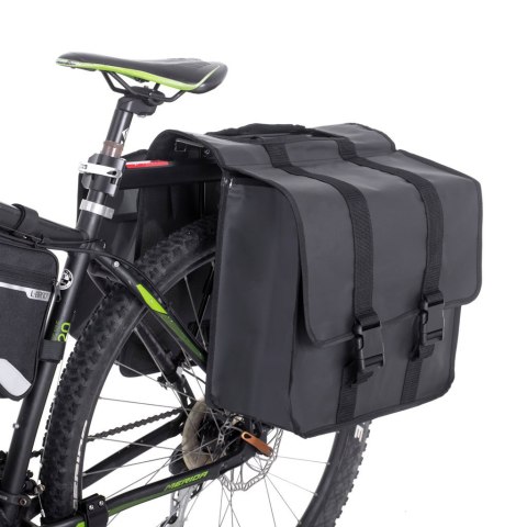 Torba sakwa RALLEX rowerowa podwójna dwukomorowa boczna na rower bagażnik 35L Torba sakwa RALLEX rowerowa podwójna dwukomorowa boczna na rower bagażnik 35L