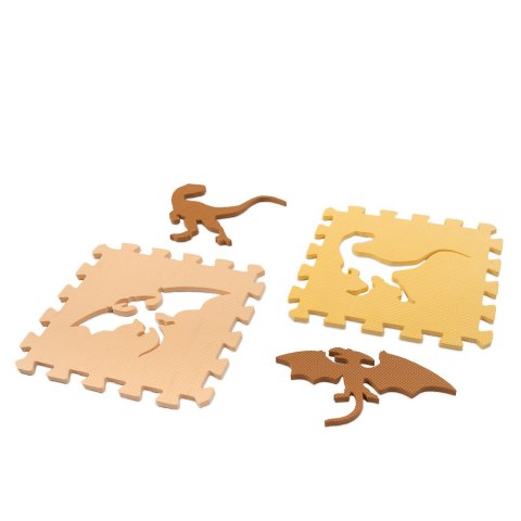 Mata edukacyjna piankowa puzzle brązowa 143 x 143 cm 36 elementów Mata edukacyjna piankowa puzzle brązowa 143 x 143 cm 36 elementów