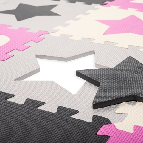 Mata edukacyjna piankowa puzzle różowa 143 x 143 cm 36 elementów Mata edukacyjna piankowa puzzle różowa 143 x 143 cm 36 elementów
