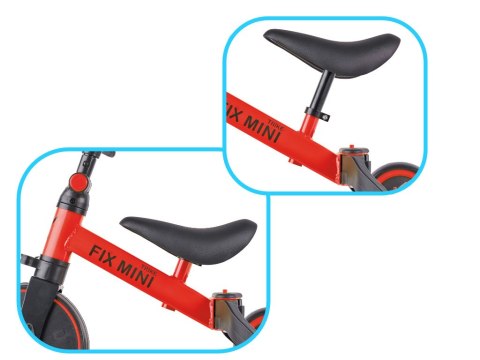 Rowerek biegowy Trike Fix Mini rower wielofunkcyjny 3w1 czerwony Rowerek biegowy Trike Fix Mini rower wielofunkcyjny 3w1 czerwony