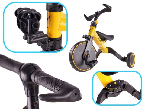Rowerek biegowy Trike Fix Mini rower wielofunkcyjny 3w1 żółty Rowerek biegowy Trike Fix Mini rower wielofunkcyjny 3w1 żółty