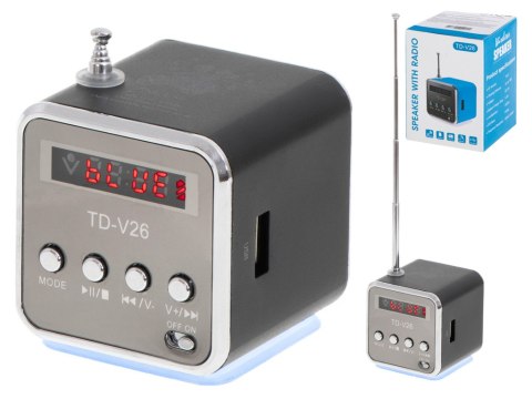 Radio akumulatorowe przenośne głośnik Bluetooth LCD TD-V26 Radio akumulatorowe przenośne głośnik Bluetooth LCD TD-V26