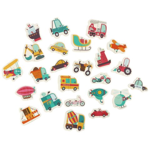 Puzzle w puszce pojazdy 24 puzzle Puzzle w puszce pojazdy 24 puzzle