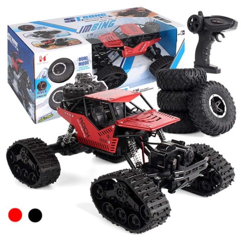 Samochód zdalnie sterowany na pilota RC Rock Crawler 4x4 LHC012 auto 2w1 czerwony Samochód zdalnie sterowany na pilota RC Rock Crawler 4x4 LHC012 auto 2w1 czerwony