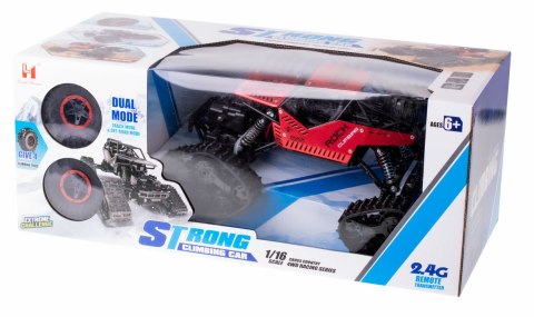 Samochód zdalnie sterowany na pilota RC Rock Crawler 4x4 LHC012 auto 2w1 czerwony Samochód zdalnie sterowany na pilota RC Rock Crawler 4x4 LHC012 auto 2w1 czerwony