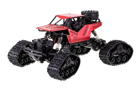 Samochód zdalnie sterowany na pilota RC Rock Crawler 4x4 LHC012 auto 2w1 czerwony Samochód zdalnie sterowany na pilota RC Rock Crawler 4x4 LHC012 auto 2w1 czerwony
