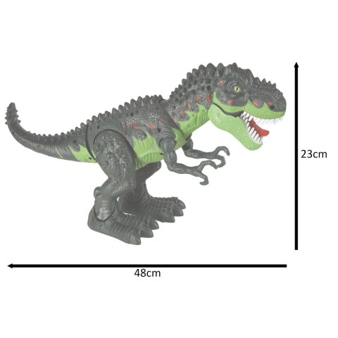 Dinozaur T-REX elektroniczny chodzi ryczy zielony Dinozaur T-REX elektroniczny chodzi ryczy zielony