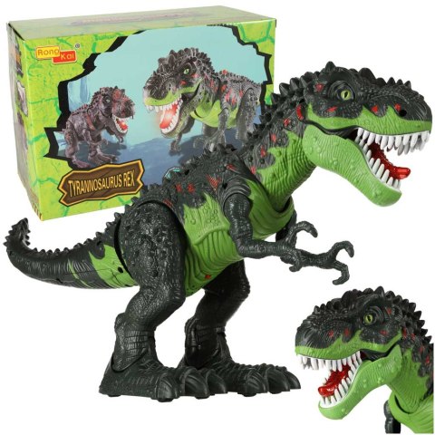 Dinozaur T-REX elektroniczny chodzi ryczy zielony Dinozaur T-REX elektroniczny chodzi ryczy zielony