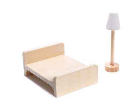 Domek dla lalek drewniany MDF mebelki 78cm czarny LED Domek dla lalek drewniany MDF mebelki 78cm czarny LED