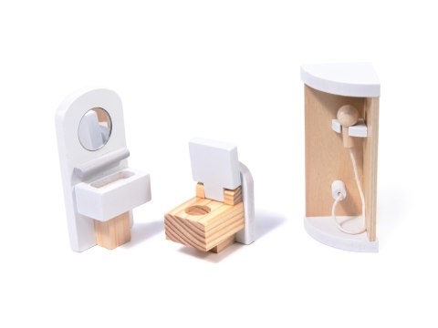 Domek dla lalek drewniany MDF mebelki 78cm czarny LED Domek dla lalek drewniany MDF mebelki 78cm czarny LED