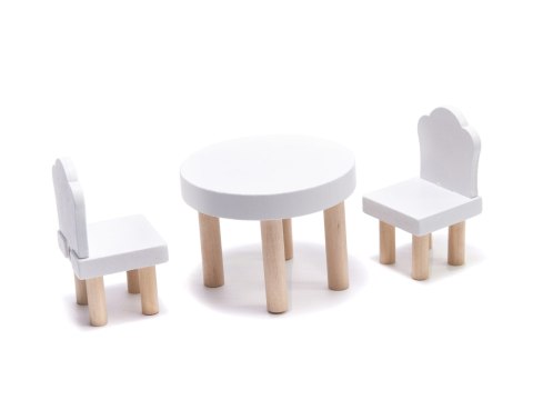 Domek dla lalek drewniany MDF mebelki 78cm czarny LED Domek dla lalek drewniany MDF mebelki 78cm czarny LED