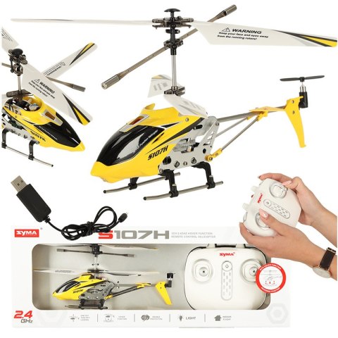 Helikopter zdalnie sterowany na pilota RC SYMA S107H 2.4GHz RTF żółty Helikopter zdalnie sterowany na pilota RC SYMA S107H 2.4GHz RTF żółty