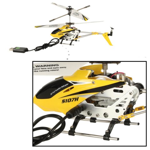 Helikopter zdalnie sterowany na pilota RC SYMA S107H 2.4GHz RTF żółty Helikopter zdalnie sterowany na pilota RC SYMA S107H 2.4GHz RTF żółty