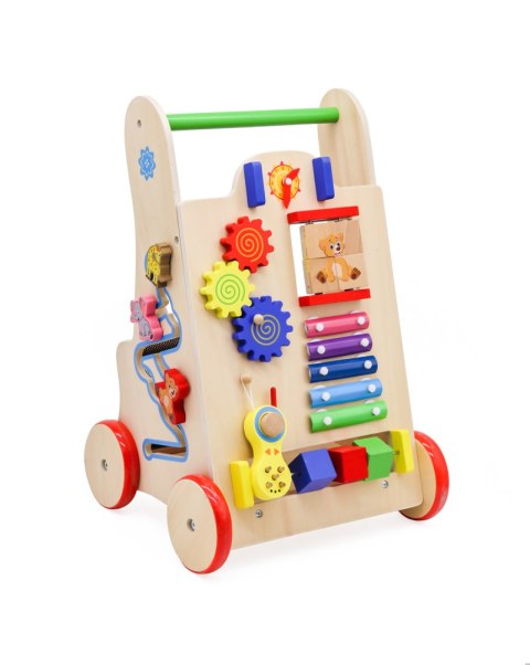 Pchacz chodzik drewniany kostka edukacyjna 6w1 Pchacz chodzik drewniany kostka edukacyjna 6w1