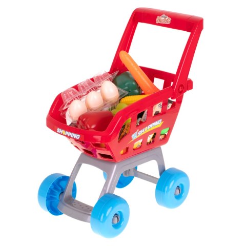 Supermarket sklep kasa fiskalna + wózek Supermarket sklep kasa fiskalna + wózek