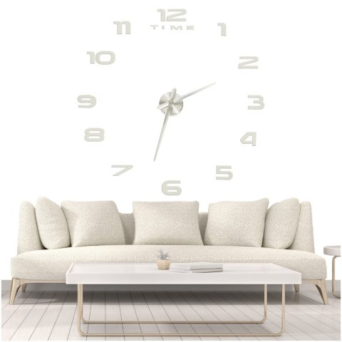 Zegar ścienny naklejany na ścianę 3D lustrzany DIY duży nowoczesny 80-120cm XL Zegar ścienny naklejany na ścianę 3D lustrzany DIY duży nowoczesny 80-120cm XL