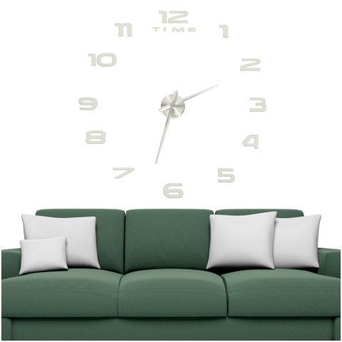 Zegar ścienny naklejany na ścianę 3D lustrzany DIY duży nowoczesny 80-120cm XL Zegar ścienny naklejany na ścianę 3D lustrzany DIY duży nowoczesny 80-120cm XL
