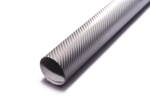 Folia rolka Carbon 4D srebrna 1,52x30m 9086 Folia rolka Carbon 4D srebrna 1,52x30m 9086