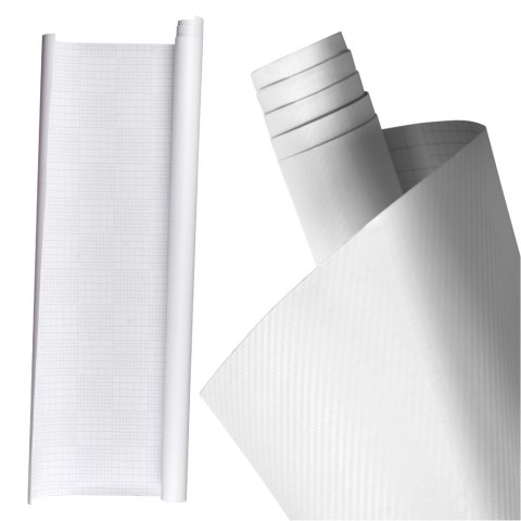 Folia rolka carbon 3D biała 1,27x28m Folia rolka carbon 3D biała 1,27x28m