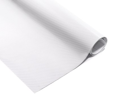 Folia rolka carbon 4D biała 1,52x30m Folia rolka carbon 4D biała 1,52x30m