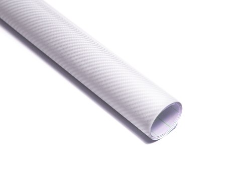 Folia rolka carbon 4D biała 1,52x30m Folia rolka carbon 4D biała 1,52x30m