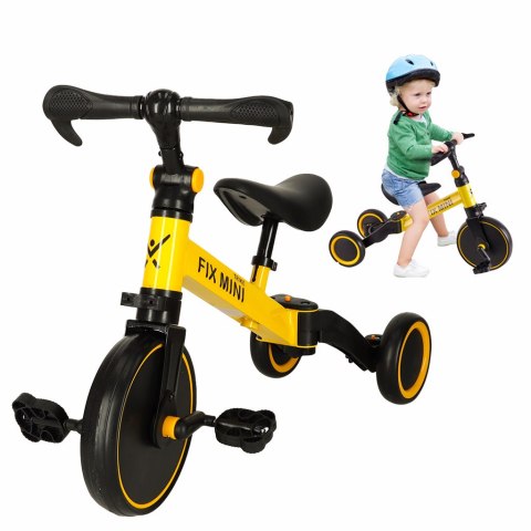Rowerek biegowy Trike Fix Mini rower wielofunkcyjny 3w1 żółty Rowerek biegowy Trike Fix Mini rower wielofunkcyjny 3w1 żółty