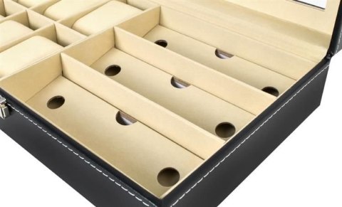 Organizer na zegarki i okulary czarny Organizer na zegarki i okulary czarny