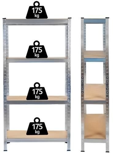 Regał magazynowy 150x75x30 Regał magazynowy 150x75x30
