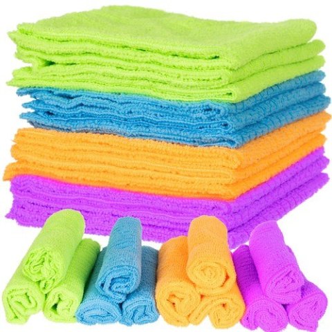 Ściereczki z mikrofibry - zestaw 12szt. Ściereczki z mikrofibry - zestaw 12szt.