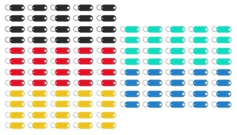 Zestaw brelok/identyfikatory do kluczy 100 szt Zestaw brelok/identyfikatory do kluczy 100 szt