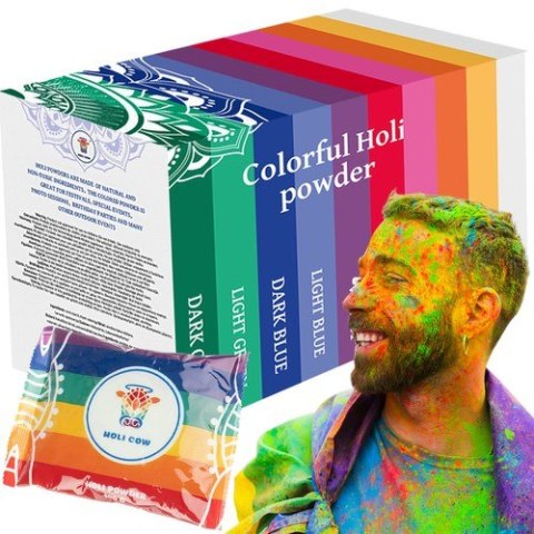 Kolorowy proszek Holi- zestaw 10x100g Kolorowy proszek Holi- zestaw 10x100g