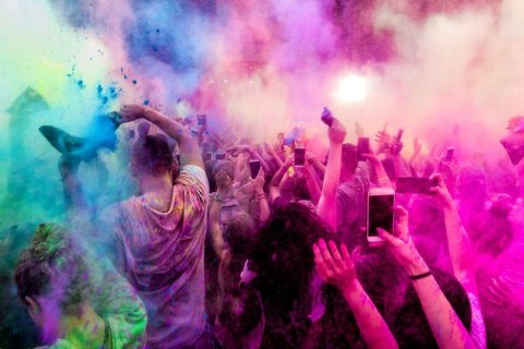 Kolorowy proszek Holi- zestaw 6x100g Kolorowy proszek Holi- zestaw 6x100g