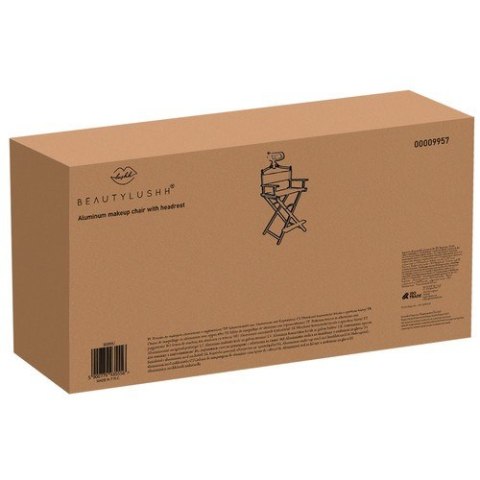 Krzesło do makijażu aluminiowe z zagłówkiem Krzesło do makijażu aluminiowe z zagłówkiem