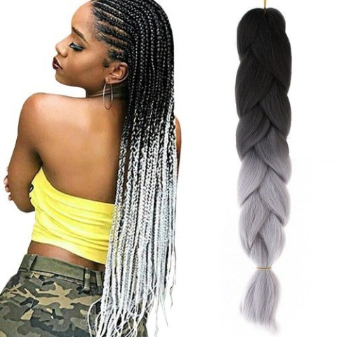 Włosy syntetyczne warkoczyki ombre sz/sz W10345 Włosy syntetyczne warkoczyki ombre sz/sz W10345
