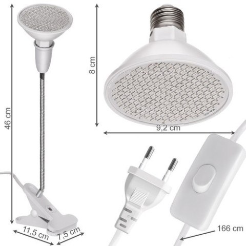 Lampa 200 LED do wzrostu uprawy roślin Lampa 200 LED do wzrostu uprawy roślin
