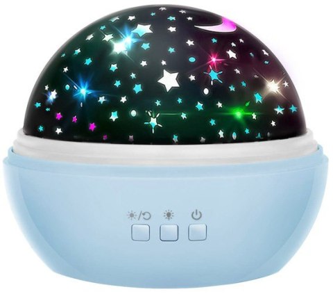 Lampka nocna z projektorem- niebieska LP16858 Lampka nocna z projektorem- niebieska LP16858
