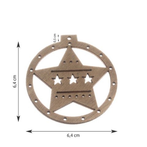 Bombki drewniane - 10 szt Bombki drewniane - 10 szt