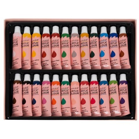 Farby akrylowe 24szt.- 12ml. Maaleo 20363 Farby akrylowe 24szt.- 12ml. Maaleo 20363