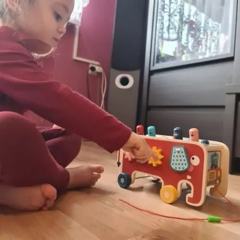Słoń drewniany- wbijak Kruzzel 20349 Słoń drewniany- wbijak Kruzzel 20349