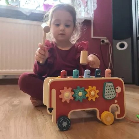 Słoń drewniany- wbijak Kruzzel 20349 Słoń drewniany- wbijak Kruzzel 20349