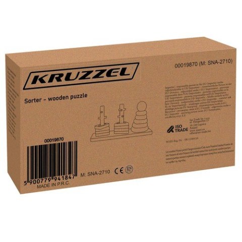 Sorter- układanka drewniana Kruzzel 19870 Sorter- układanka drewniana Kruzzel 19870