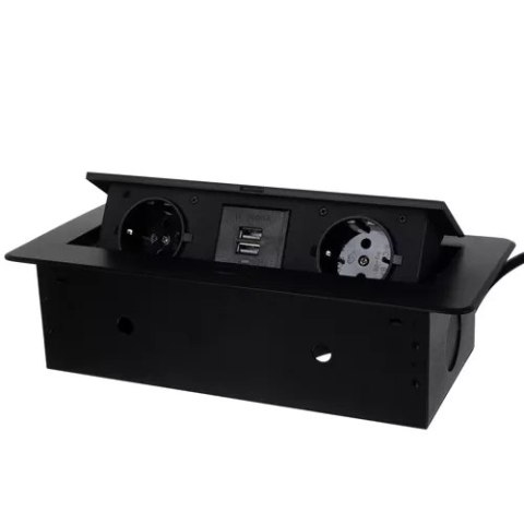 Gniazdo chowane w blat USB- podwójne Izoxis 21446 Gniazdo chowane w blat USB- podwójne Izoxis 21446