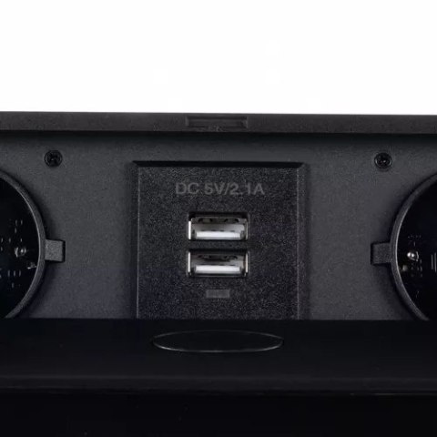 Gniazdo chowane w blat USB- podwójne Izoxis 21446 Gniazdo chowane w blat USB- podwójne Izoxis 21446