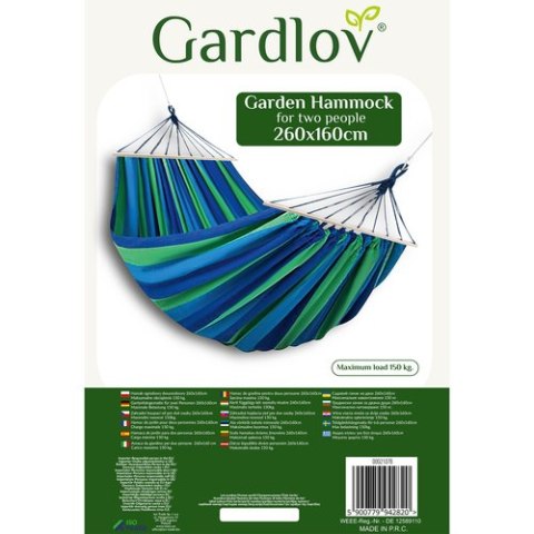 Hamak ogrodowy dwuosobowy 260x160cm Gardlov 21078 Hamak ogrodowy dwuosobowy 260x160cm Gardlov 21078