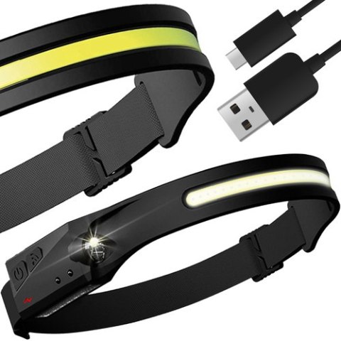 Latarka czołowa LED USB Trizand 21652 Latarka czołowa LED USB Trizand 21652