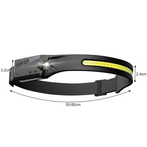 Latarka czołowa LED USB Trizand 21652 Latarka czołowa LED USB Trizand 21652