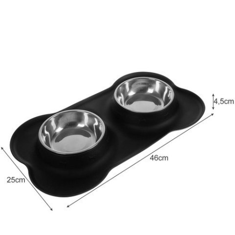 Miska podwójna- 450ml Purlov 21632 Miska podwójna- 450ml Purlov 21632