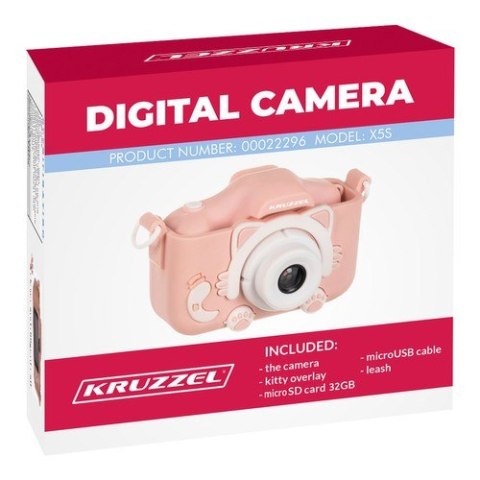 Aparat cyfrowy różowy Kruzzel AC22296 Aparat cyfrowy różowy Kruzzel AC22296